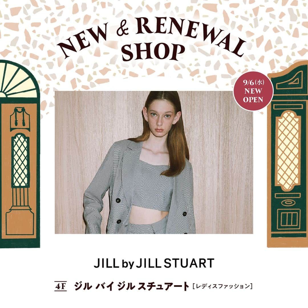 ルミネ北千住のインスタグラム：「・ LUMINE KITASENJU 2023 AUTUMN NEW&RENEWAL  ［Open the Door!］ ・ 9月6日(水) NEW OPEN ジル バイ ジル スチュアート ［レディスファッション］／4F  今日よりも華やかな 明日のためにやさしさと、強さ。 繊細さと、大胆さ。 あなたがずっと自分らしく、 前に進むために、 JILL by JILL STUARTができること。  【SPECIAL INFORMATION】 ①税込¥40,000以上お買い上げの方に 　先着で2WAYチェーン付ポシェットを 　プレゼント！  ②税込¥25,000以上お買い上げの方に 　先着で折り畳み傘をプレゼント！  ※ノベルティはなくなり次第終了。  ・ #ルミネ北千住 #luminekitasenju #北千住 #ショッピング #ニューショップ #リニューアルショップ #ジルバイジルスチュアート  #jillbyjillstuart #jillby #2023aw #fashion」