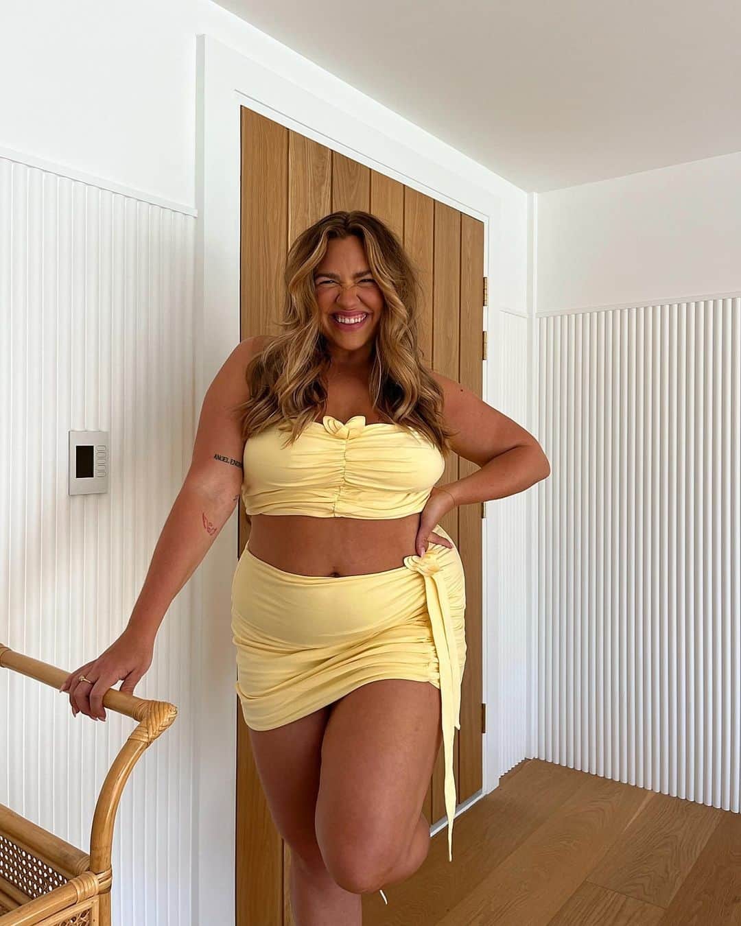 Beginning Boutiqueのインスタグラム：「The colour of Summer festival season 🌼 @hayyems⁠ wears our Shar Yellow Butterfly Set! Currently ON SALE as part of our Seasonal Sale ✨」