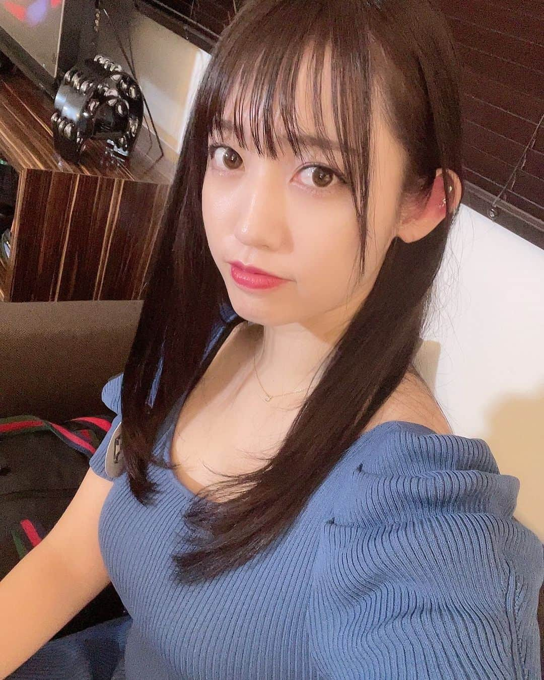 璃乃のインスタグラム：「収録でした！！ 何の収録かは聞きにくるしか🩵🙄   #巨乳美女 #アイドル #グラビア #グラビアアイドル #idol #日本 #偶像 #japan #japanesegirl #follow #followme #セルカ #映え #メイク #ヘアアレンジ #韓国ヘア #かわいい #snidel #grail #プチプラコーデ #グレイル #frayid #usagionline #instagram #オフ #オフの日 #ナチュラルメイク #あざとい」