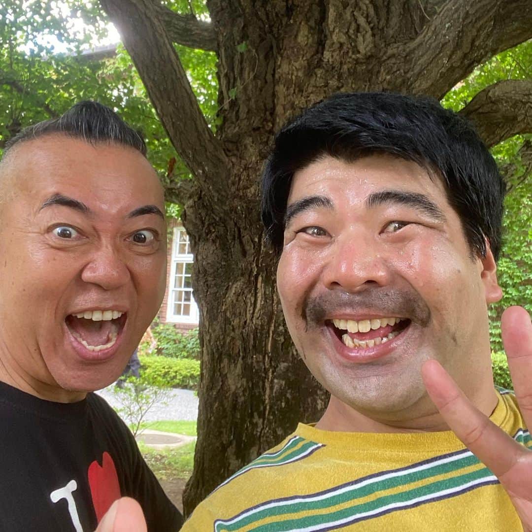 蛭川 慎太郎のインスタグラム：「ゴルゴさん！！ 濃いひとときをありがとうございました！！！ またよろしくお願いします🙇‍♂️ #有吉の壁 #濃い〜ず」