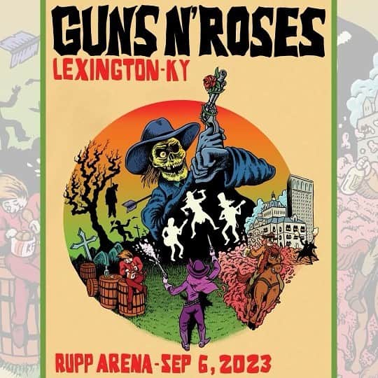 Guns N' Rosesのインスタグラム：「Lexington KY, we’re ready to rock Rupp Arena with you Gunners tonight!」