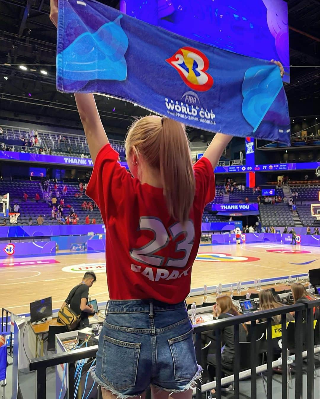 Nanaseさんのインスタグラム写真 - (NanaseInstagram)「❤️㊗️🇯🇵🏀❤️‍🔥🔥💥🫶🇫🇷🌏🚀💫 ⁡ ⁡ ⁡ ⁡ ⁡ ⁡ ⁡ ⁡ #FIBA #FIBAWC #FIBAWC2023 #AkatsukiJapan #バスケワールドカップ2023 #沖縄アリーナ #RoadToParis2024」9月6日 21時46分 - __n930