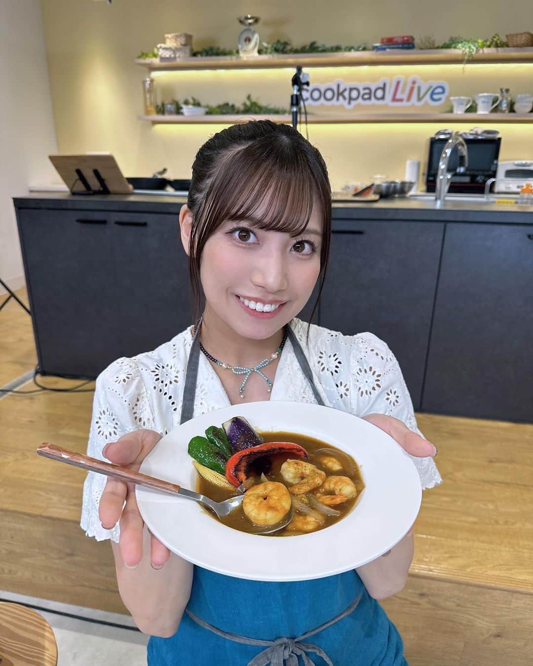 荒井優希さんのインスタグラム写真 - (荒井優希Instagram)「美味しいカレーができました🍛✨ #cookpadlive」9月6日 22時04分 - araiyuki57