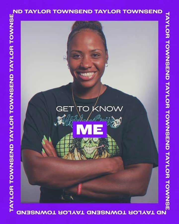 WTA（女子テニス協会）のインスタグラム：「Get to Know: Taylor Townsend  Tennis. It’s in her DNA 🧬😎」