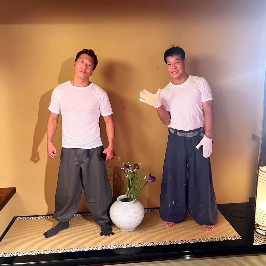 黒田悠斗のインスタグラム：「黒沢さんと和室で」