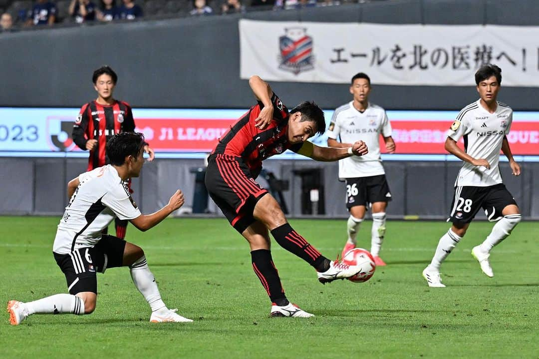 コンサドーレ札幌さんのインスタグラム写真 - (コンサドーレ札幌Instagram)「🏆2023JリーグYBCルヴァンカッププライムステージ準々決勝第1戦  #北海道コンサドーレ札幌 3-2 #横浜Fマリノス  本日も応援ありがとうございました🙏  第2戦も勝利して、準決勝に駒を進めましょう🔥  #コンサドーレ #consadole #ルヴァン #馬場晴也 #菅野孝憲 #浅野雄也 #キムゴンヒ #田中駿汰  #深井一希 #荒野拓馬 #小柏剛 #木戸柊摩 #ルーカスフェルナンデス #岡村大八 #福森晃斗 #大体大トリオ」9月6日 22時53分 - hokkaido_consadole_sapporo