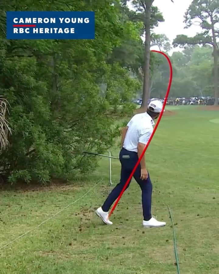 PGA TOURのインスタグラム：「You never know what you’ll see on TOUR 😳 The craziest shots and moments from the 2022-23 season.」