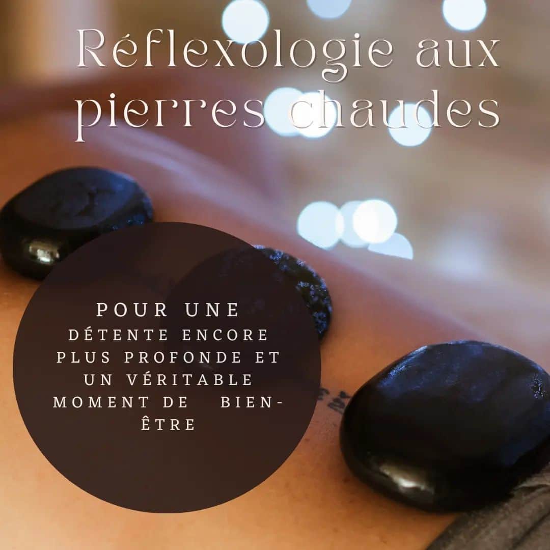 Elea Mariama DIARRAのインスタグラム：「🌟 Nouveautés de la rentrée 🌟  ♨️ La réflexologie aux pierres chaudes ♨️  L'utilisation de pierres lisses et chauffées pour détendre les muscles, soulager le stress et favoriser une sensation de bien-être et apporte un vrai plus à votre séance de réflexologie.  Voici quelques-uns des bienfaits :   🌿Relaxation musculaire  🌿Réduction du stress et de l'anxiété   🌿 Amélioration de la circulation sanguine   🌿Soulagement des douleurs chroniques   🌿Amélioration de la flexibilité   🌿Équilibrage énergétique : cette technique aide à rééquilibrer l'énergie corporelle en alignant les chakras (centres d'énergie) du corps.  🌿Détoxification : La chaleur des pierres peut aider à ouvrir les pores de la peau, favorisant ainsi l'élimination des toxines du corps.  #reflexologie #massagepierreschaudes  #lyon」