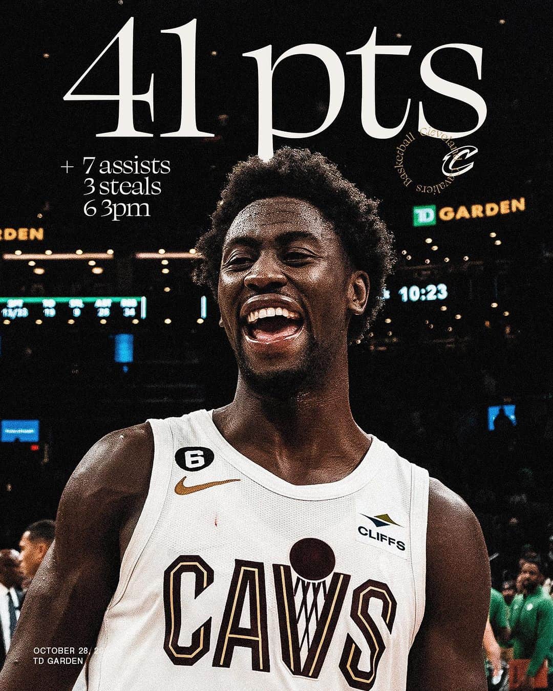 キャブスのインスタグラム：「What a night for 3 in TD! #LetEmKnow」