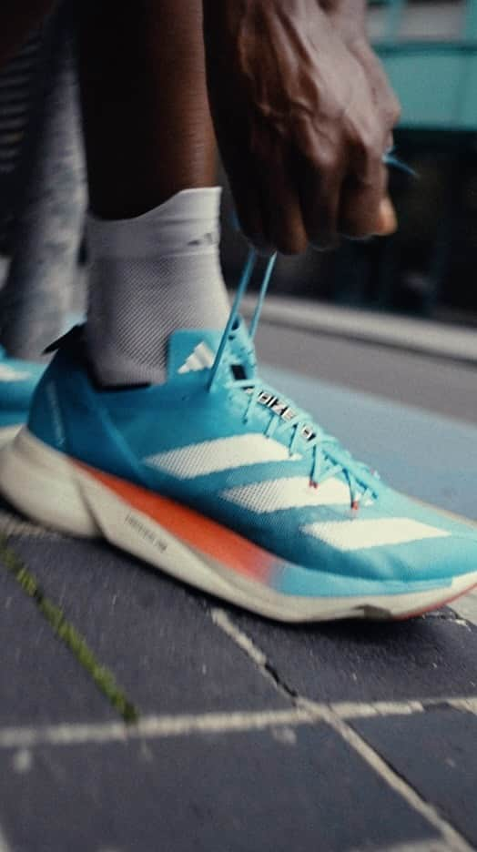 adidas Runningのインスタグラム：「The winners’ shoe just got reborn drippy. Say hello to the new #Adizero Adios Pro 3, coming through FRESH. 💧   Available September 15 on adidas.com.」