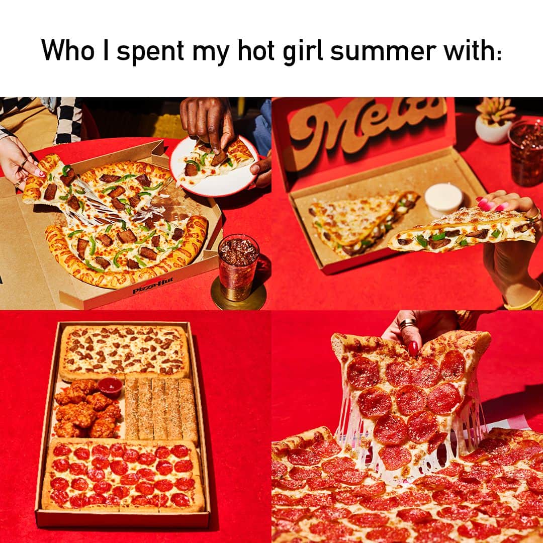Pizza Hutのインスタグラム：「she cute」
