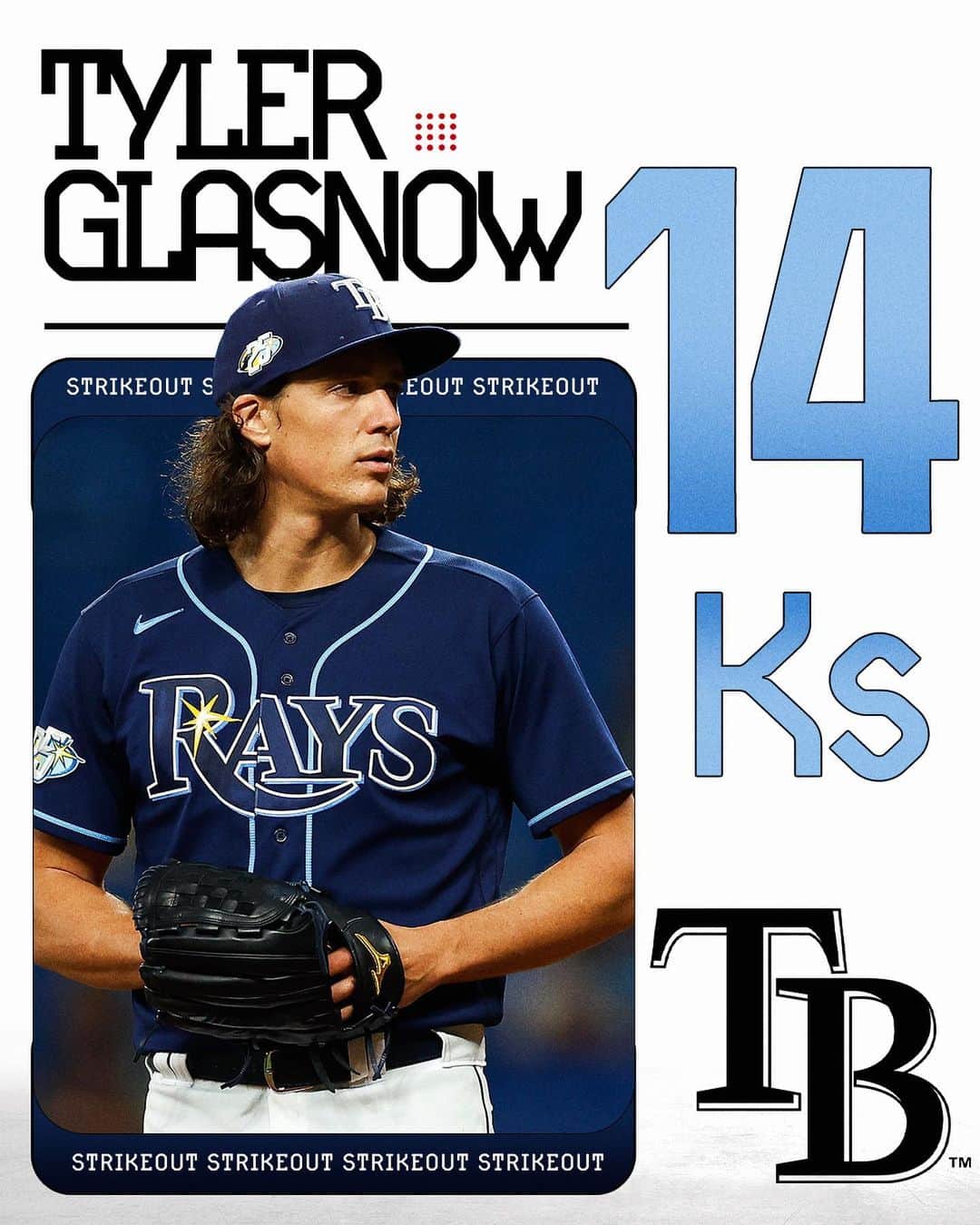 MLBさんのインスタグラム写真 - (MLBInstagram)「14 Ks + 1 W.   A stellar night for @Glasnowt!」9月7日 10時39分 - mlb