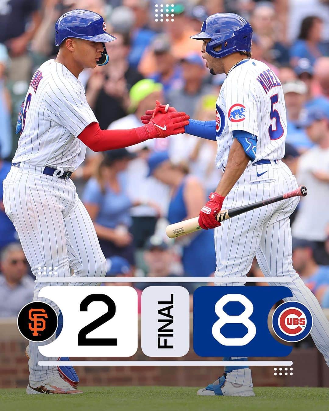 MLBさんのインスタグラム写真 - (MLBInstagram)「In a series with massive NL Wild Card implications, the Cubs sweep the Giants. 🧹」9月7日 5時47分 - mlb
