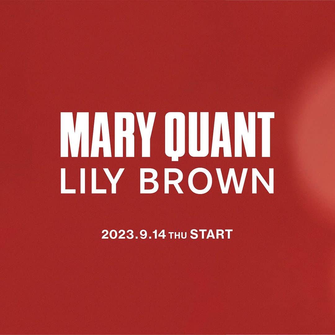 のインスタグラム：「✿ LILY BROWN × MARY QUANT ✿  60年代ロンドンのストリートカルチャーを代表するMARY QUANTとのコラボレーション第3弾  9月14日(木) 12：00(正午)よりオンラインストアにて先行予約スタート！ ただいまオンラインストアにて商品ページを公開中  60年代ロンドンのストリートカルチャーを代表するMARY QUANTとのコラボレーション第3弾。  MARY QUANTのシンボルであるデイジーをポイントにしたニットやカットソーなどの、アイコニックなモチーフアイテムのほか、スポーティなブルゾンとスカートのセットアップなどのトレンドアイテムまで幅広いラインアップで展開。  ✿先行予約開始日：9月14日(木) 12:00(正午) ・LILY BROWNオフィシャルオンラインストア ・MASH STORE（公式アプリ） ・USAGI ONLINE ・ZOZOTOWN ・楽天  ✿全国発売日：9月20日(水)  ✿福岡パルコにてリミテッドコンセプトストアを開催 9月20日(水)の全国発売開始日より一足早く、9月14日(木)より福岡パルコにてリミテッドコンセプトストアを開催いたします。 ご来店いただいたお客様には素敵な特典をご用意しております。  場所：福岡パルコ 本館 1F 期間：9月14日(木)～9月20日(日) 営業時間：10:00~20:30 電話：092-235-7369 ※9月8日(金)～9月10日(日)までLILY BROWN 福岡パルコ店にて先行予約会を開催いたします。  予約商品は9月14日(木)からの会期中、リミテッドコンセプトストアにてお受け取りいただけます。  #LILYBROWN #リリーブラウン #maryquant #マリークヮント #マリークワント #vintage #vintagefeature #vintagefeaturedress #コラボレーション」