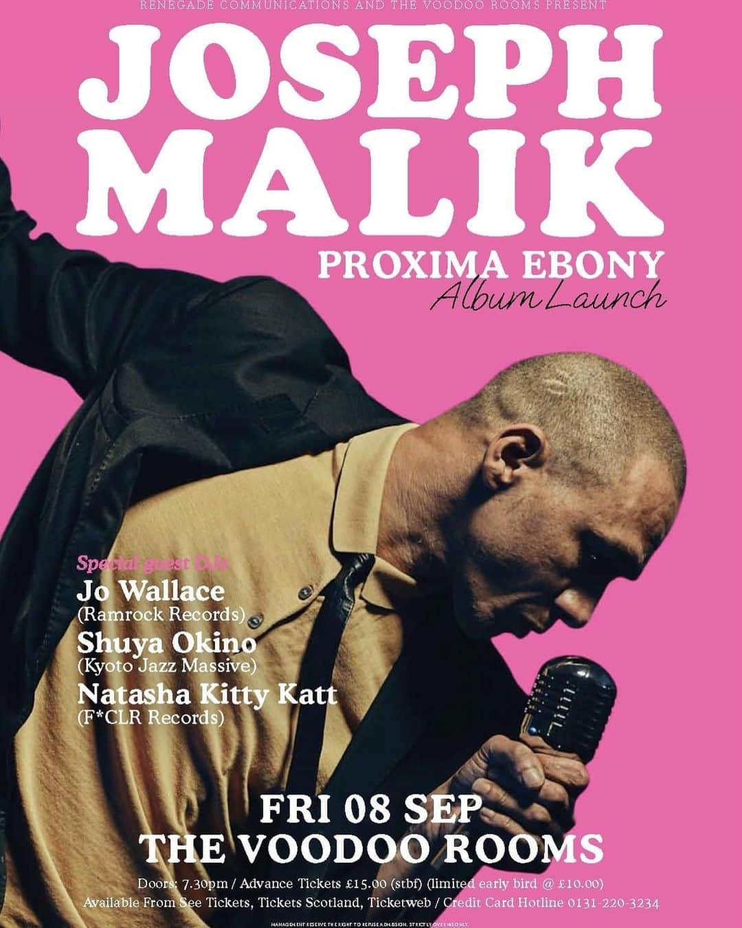 沖野修也のインスタグラム：「This Friday! 8th Sep 2023 I will join Joseph Malik's release party!!」