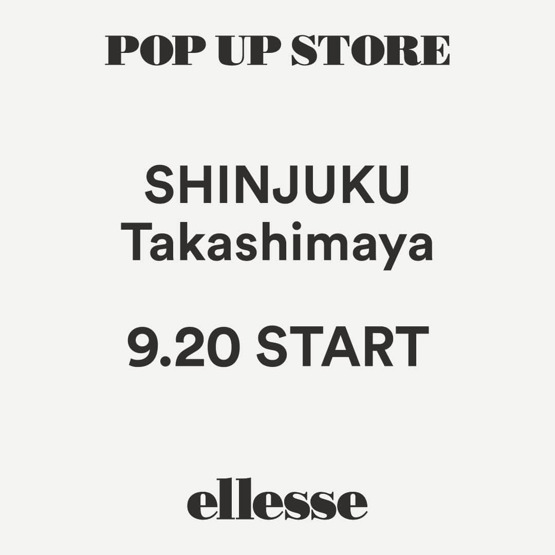 ellesseheritagejpさんのインスタグラム写真 - (ellesseheritagejpInstagram)「ⓅⓄⓅⓊⓅ SHINJUKU Takashimaya｜POP UP STORE . 9/20（水）～10/24（火）の期間中、エレッセのPOP UP STOREが「新宿高島屋」にオープン。  その人本来の魅力を引き立てる、デザインとスペック、そしてカラー。  生命力を感じる“美”の象徴として、「FLOWERS（花）」をインスピレーション源に、ウエアの“美しさ”にどこまでもこだわった、2023 Fall & Winter collectionのNEWアイテムを実際にご覧いただけます。  皆さまのご来店、心よりお待ちしております。 . . ▼SHINJUKU Takashimaya｜POP UP STORE 期間：9/6（水）～10/24（火） 営業時間：10:30～19:30 場所：新宿高島屋 @shinjuku_takashimaya （渋谷区千駄ヶ谷5丁目24番2号 新宿高島屋8F・POP UP スペース） . . #ellesse #ellessejapan #ellessePOPUP #エレッセ #FLOWERS #KeepitBeautiful #popupstore #Tennis #TennisWear #テニス #テニスウェア #新宿高島屋 #新宿髙島屋 #新宿タカシマヤ #髙島屋 #shinjukutakashimaya」9月7日 8時00分 - ellessejapan