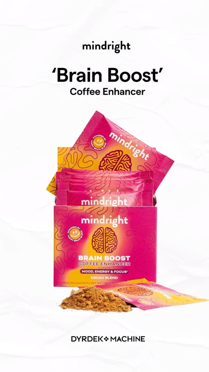 ロブ・ディアデックのインスタグラム：「The only thing missing from your daily routine is @get_mindright’s Brain Boost Coffee Enhancer.  This cinna-mocha flavor will provide your brain with a major kick of antioxidant-rich, brain-boosting ingredients that are formulated to naturally improve your mood, energy, and focus.⁠  Shop now at the link in our bio.」
