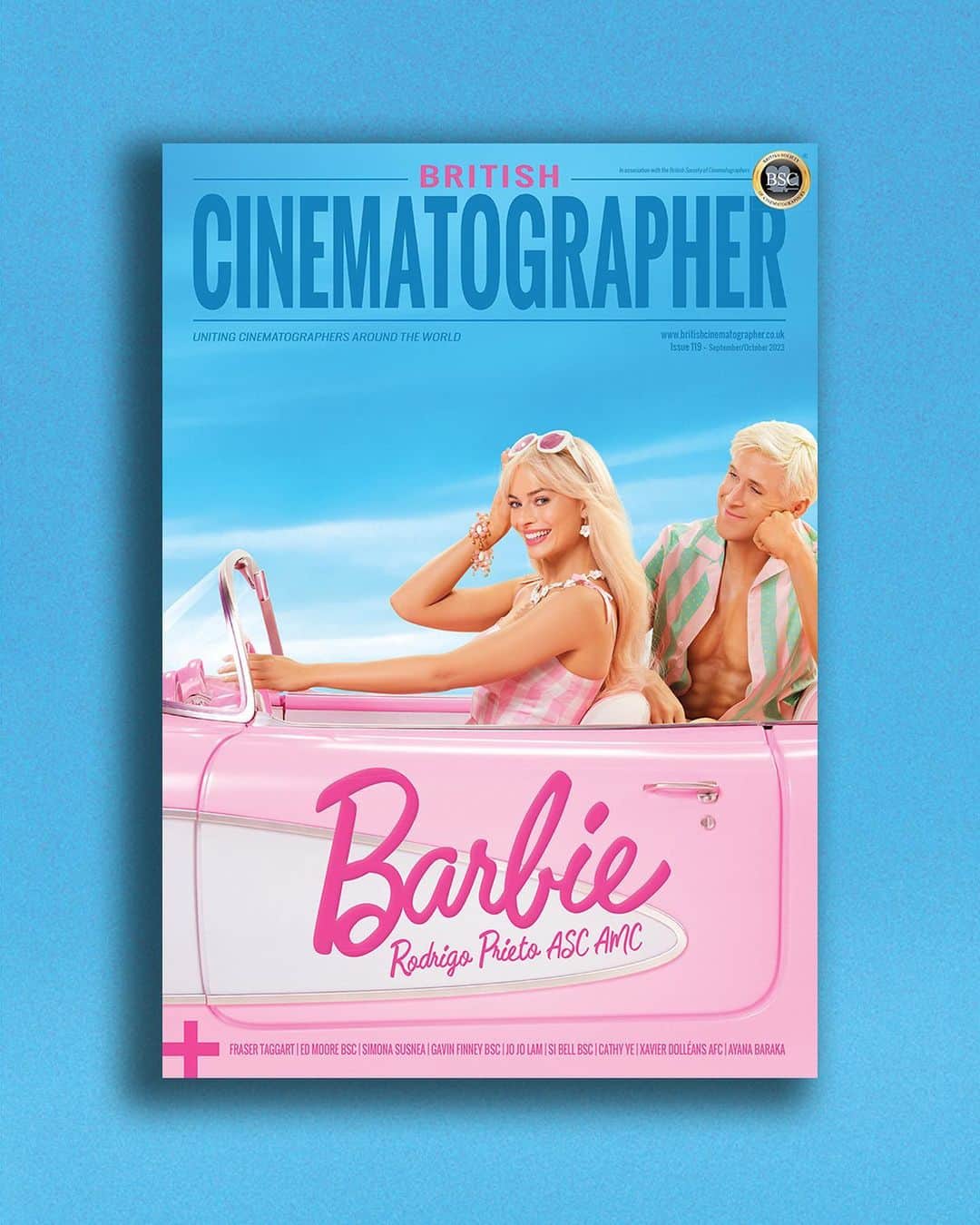 ロドリゴ・プリエトのインスタグラム：「Hi Barbie!   The September/October issue of British Cinematographer is now here! We’re delighted to reveal that #Barbie is our cover story special.  We’ve gone behind the scenes at the Barbie Dreamhouse (or the Mojo Dojo Casa House, if you prefer) to find out how cinematographer Rodrigo Prieto ASC AMC jumped at the chance to make Greta Gerwig’s vision of “authentic artificiality” a reality.   Prieto shares his approach to framing in Barbie Land, helping Gerwig transition to shooting digitally, and his emblematic choice of colour palette.   ELSEWHERE IN THE ISSUE...  Fraser Taggart on Mission: Impossible - Dead Reckoning Part One  Special Feature: Strike Action  Our Tech-Nique section goes deep on AI  The second part of our diversity and inclusion The Bigger Picture special continues  Meet the New Wave: Olan Collardy  Gavin Finney BSC talks Good Omens S2  Ed Moore BSC chats Hijack  Simona Susnea fills us in on Heartstopper S2  Si Bell BSC takes us BTS on The Woman in the Wall  Our latest In The Frame profile is German gaffer Thorsten Kosellek.  As well as entertaining readers with his latest Letter From America, Steven Poster ASC is also the star of this issue’s Visionary feature.   Hear from more DPs on their latest and greatest projects, including Cathy Ye on Bone Black and Jo Jo Lam on Playland.  Our latest Masterclass sees Xavier Dolléans AFC share his innovative use of the AGITO for Marinette.  DP Ayana Baraka peels back the curtain on Alicia Keys’ She Is The Music (SITM) songwriting camp in this month’s Music in Motion.  Delve into the extraordinary career of Kubrick collaborator John Alcott BSC.  Look forward to the goings-on at September’s IBC and see if you can spot yourself in our round-up of the BSC Summer Lunch.  Discover the Hollywood history of Litepanels.  There’s all the latest news and insight from the post-production sphere in Set to Post.  You can also read about the latest news and industry happenings from GBCT, IMAGO, and more!」