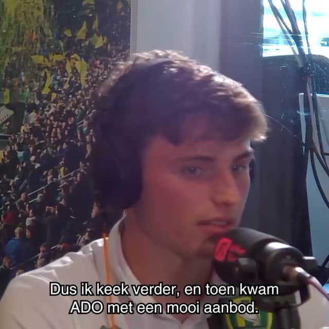 ADOデン・ハーグのインスタグラム：「📻 Matteo Waem vertelt in De Podcast hoe hij tot zijn keuze voor ADO Den Haag is gekomen. Bekijk de hele podcast op ons YouTube-kanaal of luister via je favoriete podcast-app.」