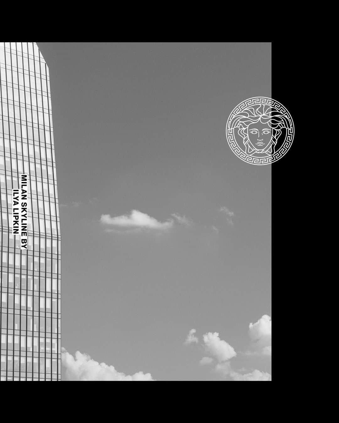 ジャンニヴェルサーチのインスタグラム：「Milan Skyline  Photography by Ilya Lipkin  #VersaceFW23 #VersaceGrecaGoddess」