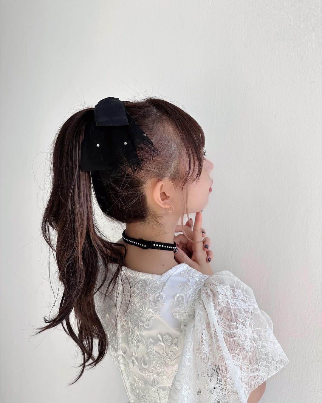松田美里さんのインスタグラム写真 - (松田美里Instagram)「あっぷ👶🏻 ポニーテールにリボンは当たり前に可愛いよね〜」9月7日 12時12分 - miri_matsuda