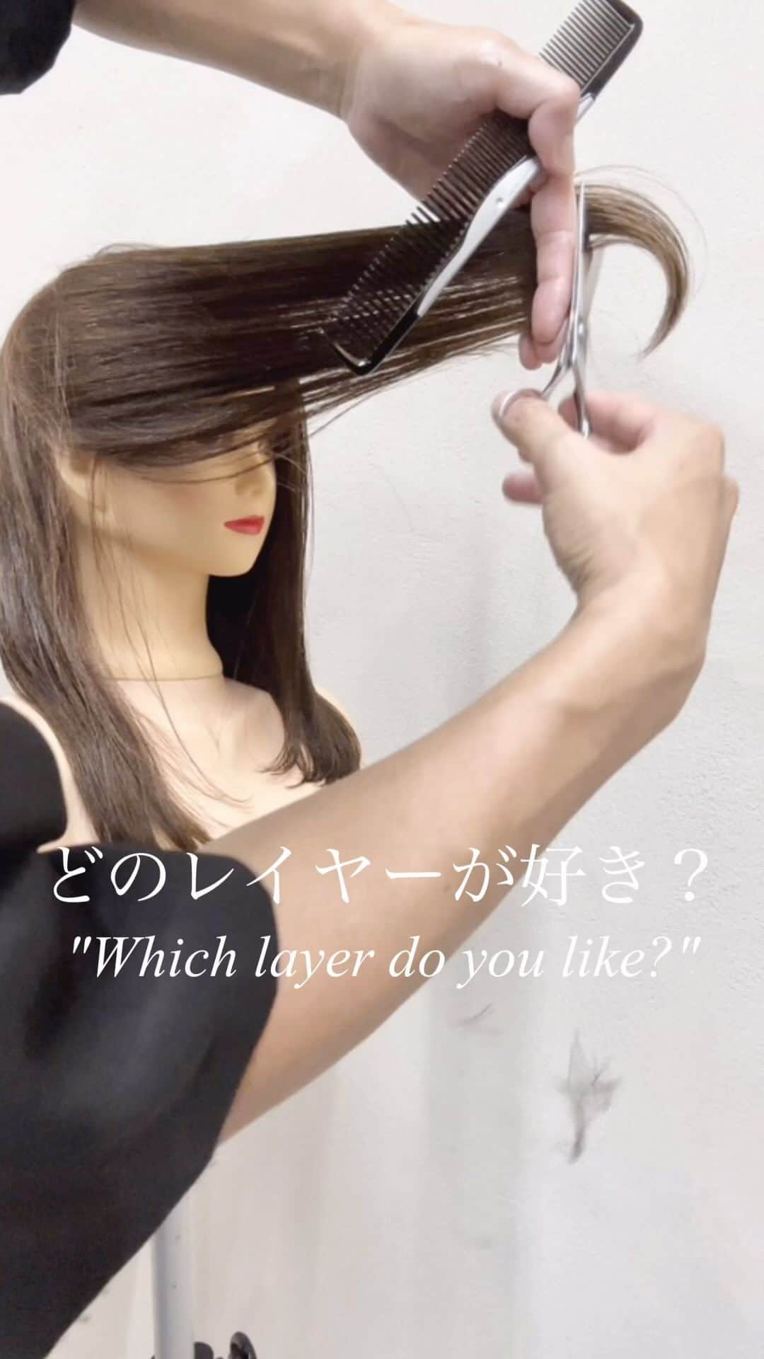 鶴谷和俊のインスタグラム：「どのレイヤーが好きですか？①or②or③or④   "Which layer do you like?"  "어떤 레이어를 좋아하십니까?" "你鍾意哪一個層？" "你喜欢哪一层？"  #カット #ヘアカット #ヘアスタイル #髪型 #ทรงผม #ตัดผม #頭髮款式 #剪頭髮 #hair  #hairstyle #hairstyles #hairstyleideas #hairstylest #hairstyle #hairstylevideo #머리스타일 #머리스타일 #긴머리레이어드컷  #긴머리레이어드펌  #레이어드컷  #레이어드펌  #c컬  #여자머리  #여신머리  #하움 #허그컷  #허그펌」