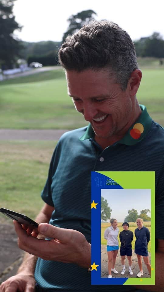 のインスタグラム：「A surprise message from the Let Access girls to the host of this week's event,  Justin Rose, ahead of his 6th Ryder Cup Appearance!   "Thank you so much, means alot" JR 🌹  #RoseGolf #RoseLadiesOpen #RyderCup #TeamEurope」