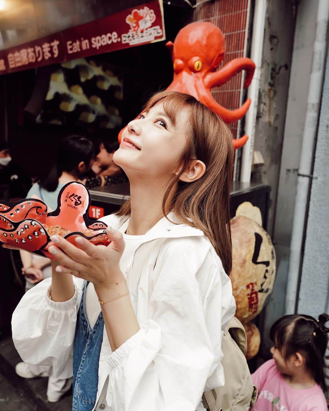 Ninaさんのインスタグラム写真 - (NinaInstagram)「大阪第一天的吃吃碎片🐙🍓 +愛的動漫 幸せ( ´͈ ᵕ `͈ )⋆⸜♡⸝‍⋆」9月7日 16時41分 - ninaxxya