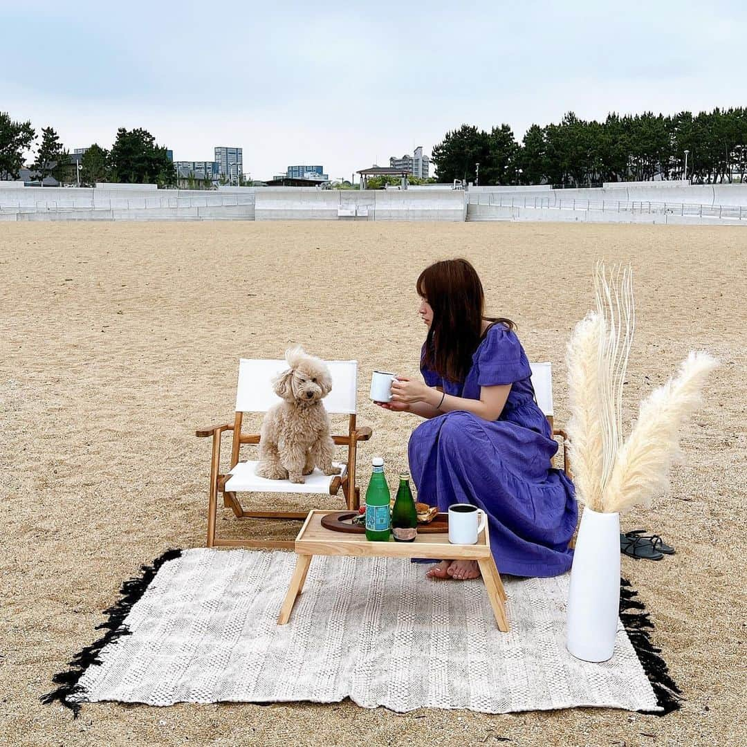 瀧本芹奈さんのインスタグラム写真 - (瀧本芹奈Instagram)「𝐬𝐞𝐫𝐢 × 𝐫𝐨𝐚 👱🏻‍♀️🧸🤎  1年以上前の海ピク🫶🏻 早朝からいったピクニックの様子𓂃٭  もうすぐやっと出掛けれる時期🤎  #せりろあ #せりろあきろく #せりろあこーで  #いぬすたぐらむ #わんこのいる生活  #海ピク #海ピクニック  #ピクニック #おしゃピク #おしゃれピクニック #dog #dogsofinstagram #poodle  #poodles #poodlesofinstagram」9月7日 17時21分 - serina_takimoto