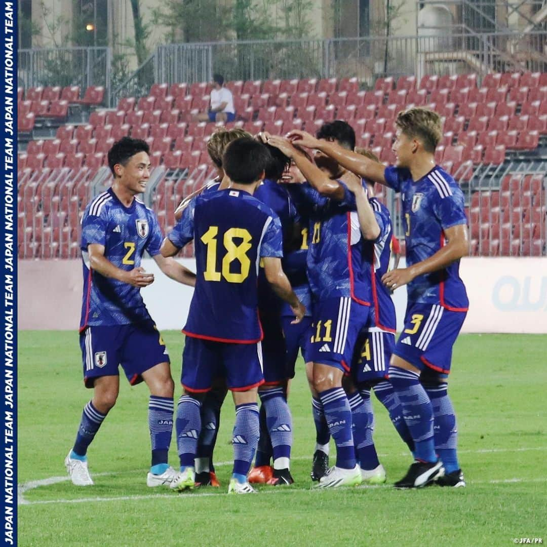 日本サッカー協会さんのインスタグラム写真 - (日本サッカー協会Instagram)「. 🔹#U22日本代表 🔹 【2023.9.6 Match Report✍️】  『#AFCU23 #アジアカップ カタール 2024予選』第1節、U-22パキスタン代表と対戦⚔️  #三戸舜介 選手と #細谷真大 選手が2ゴールの活躍など、6-0で快勝⚽️ パリへ向けて好スタートを切りました✨  詳しいレポートはプロフィールのJFA公式サイト『JFA.jp』から✍  #夢への勇気を #jfa #daihyo #サッカー日本代表 #サッカー #soccer #football #⚽」9月7日 17時25分 - japanfootballassociation