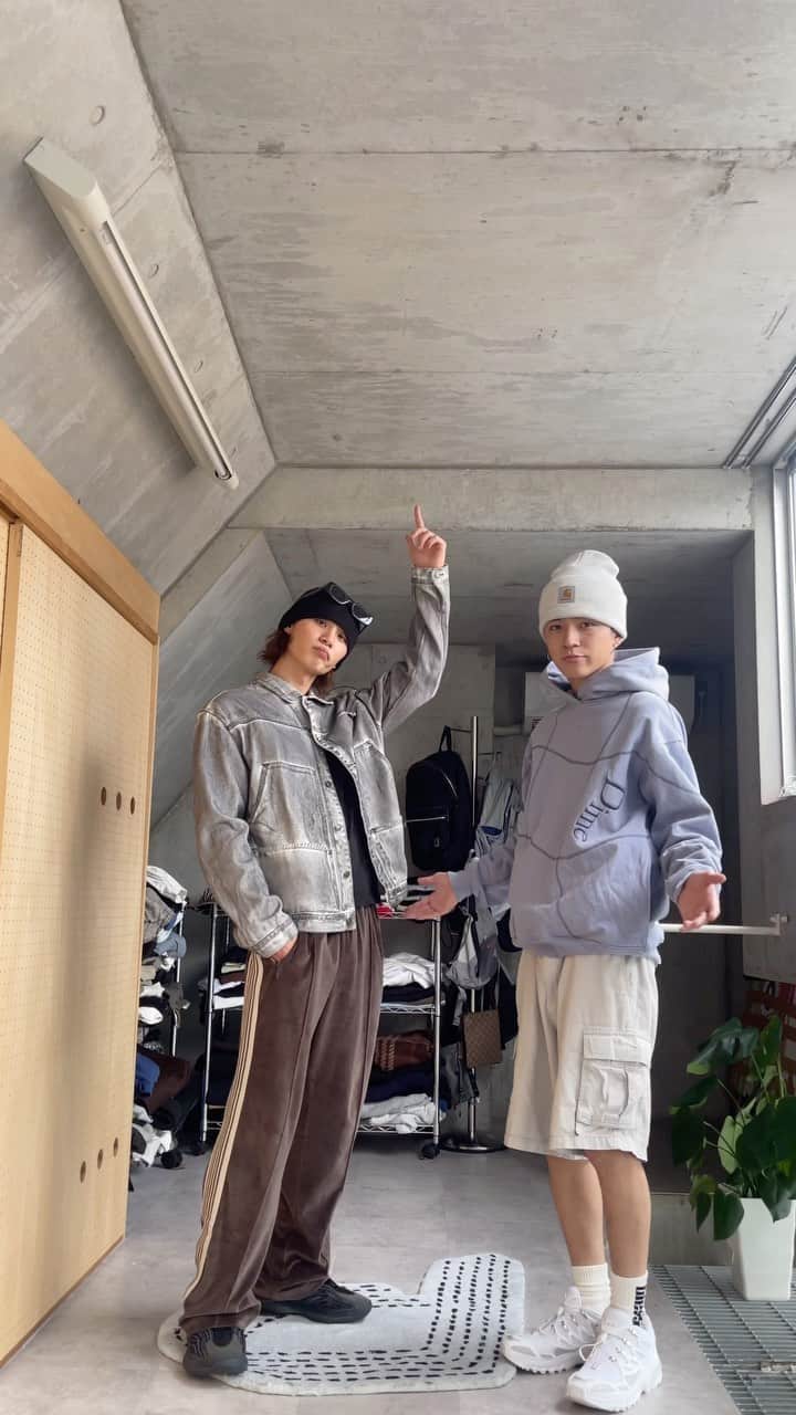 山下諒真のインスタグラム：「👦🏻✌️ #outfit #ootd」