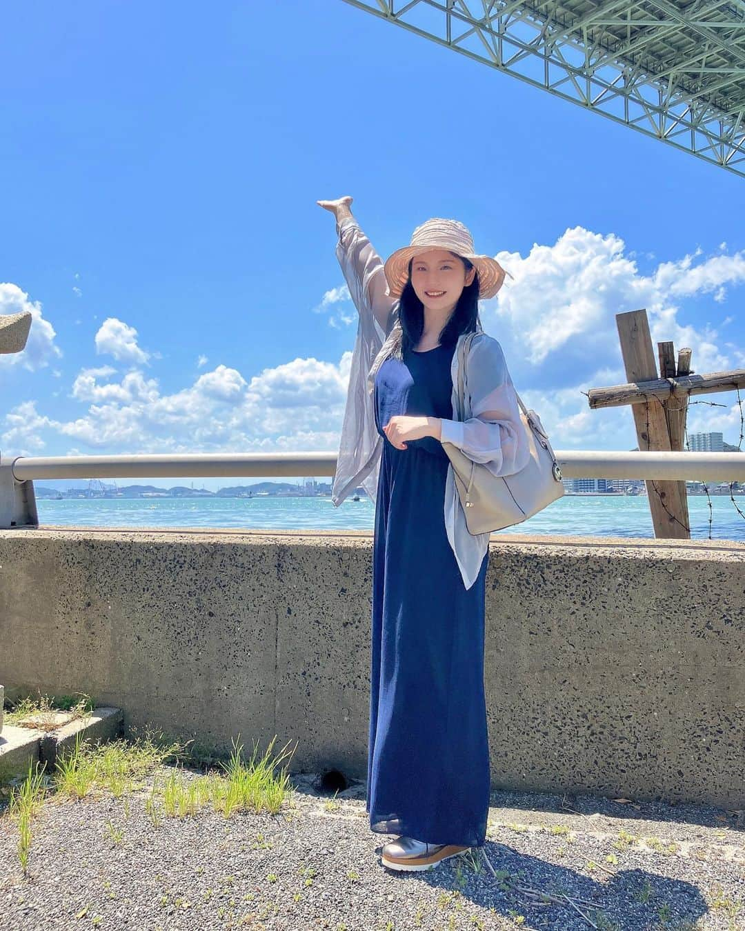 森實りこさんのインスタグラム写真 - (森實りこInstagram)「: (写真5枚)  #関門海峡  #福岡  #九州  空も海も綺麗だった！」9月7日 18時04分 - ricozane