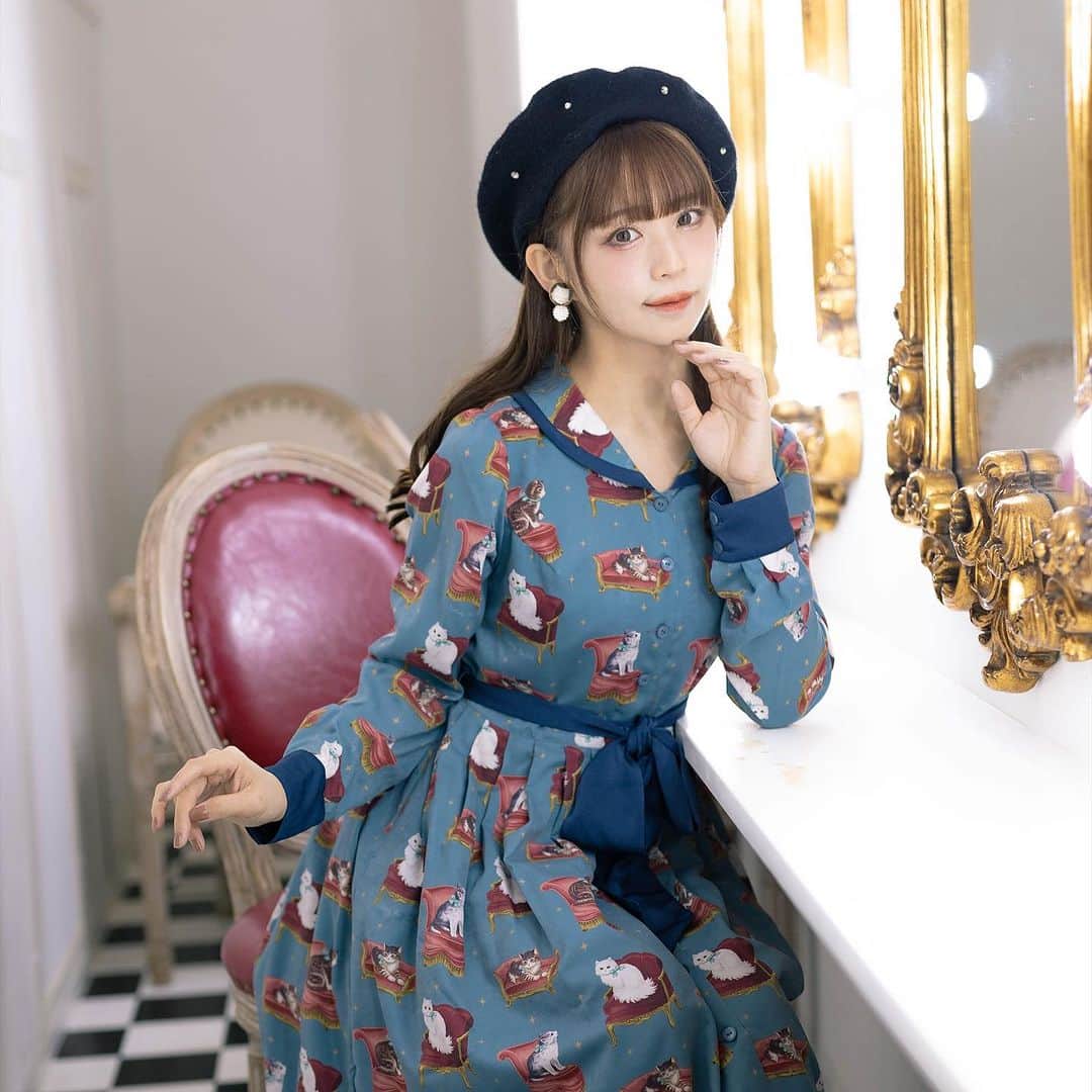 深澤翠さんのインスタグラム写真 - (深澤翠Instagram)「やっぱりこの形の襟 着やすくて好き♡ Melody BasKet ×深澤翠 ...