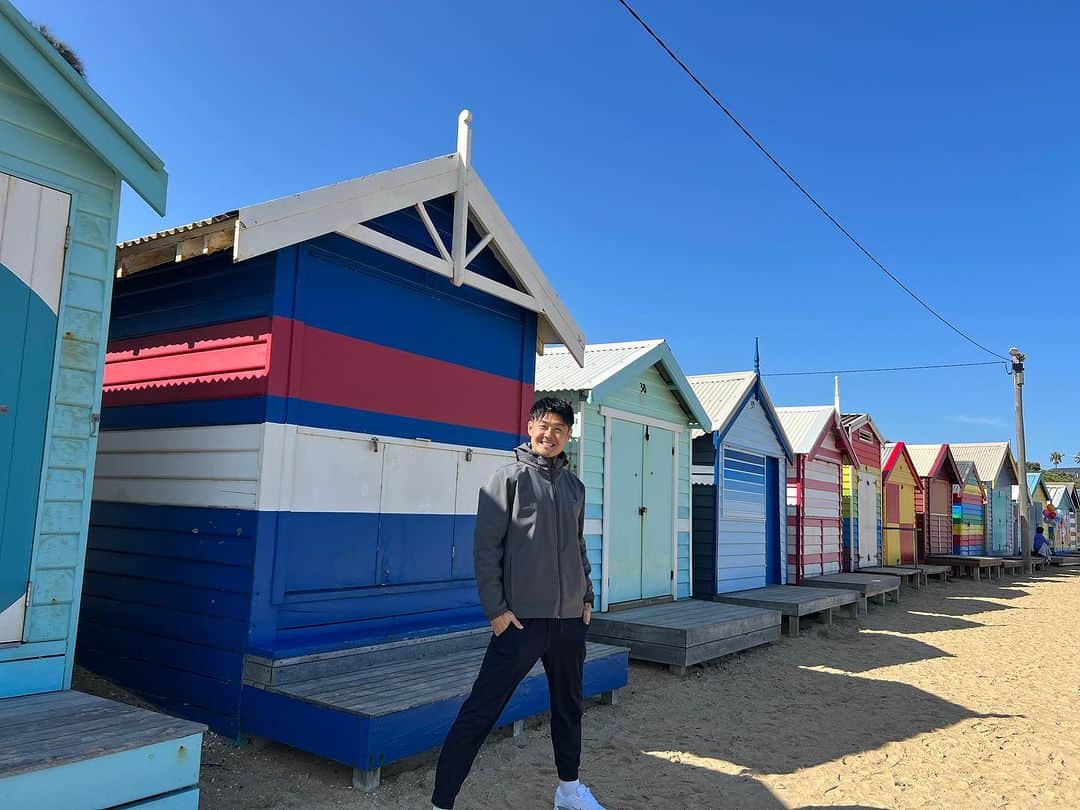 増田繁人さんのインスタグラム写真 - (増田繁人Instagram)「Brighton beach 🇫🇷  よーやく春が近づいてきた☀️  #melbourne」9月7日 18時28分 - masudaofficial5