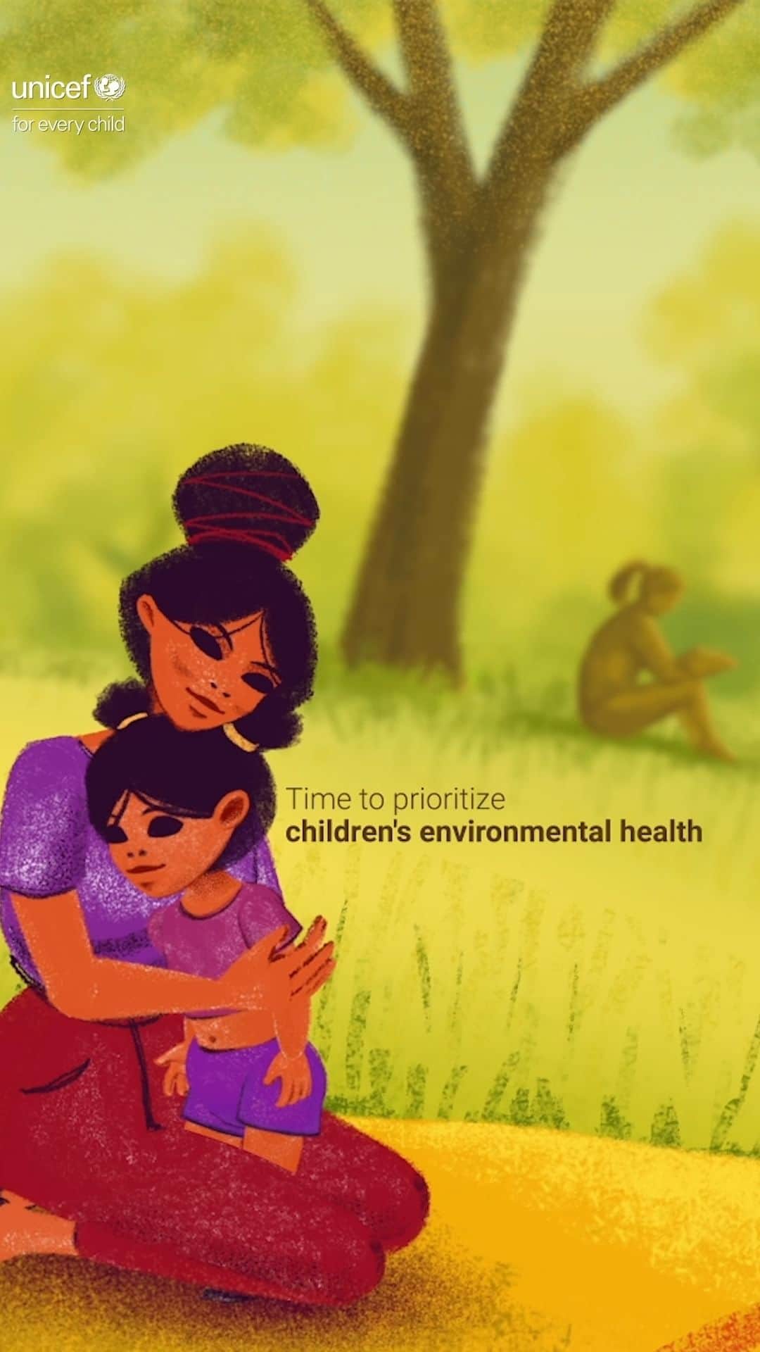 unicefのインスタグラム：「Breathing is getting harder for our children.  With worsening air pollution, wildfires, and heatwaves, the gains made in protecting children’s health are being threatened.  On #WorldCleanAirDay and every day, leaders must take action to ensure children have clean and healthy environments. #TogetherForCleanAir」