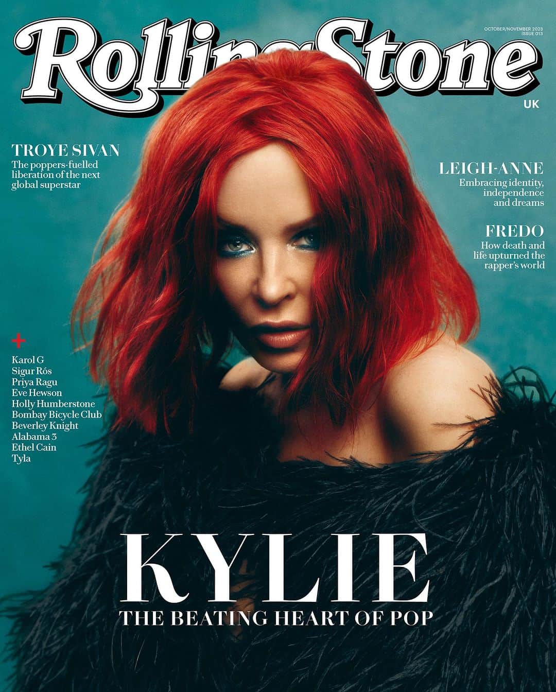 カイリー・ミノーグのインスタグラム：「@kylieminogue is our October/November cover star ✨  “I’m happiest when I feel like I’ve expressed some deep emotion or thoughts that I’m struggling with and it’s like talking with a friend. Speaking your truth is helpful,” she says of the process of making music.  📲 Full interview lands tomorrow. Pre-order the issue at the link in bio.   Words: @brittanyspanos Photography: @edwardcooke Fashion Direction: @josephkocharian Styling: @bradleykennethstyle Hair: @samiknighthair Makeup: @anthonyhnguyenmakeup Hair Assistant: @ashblatt Executive Producer: @aleisha_digby 2nd producer: @federicabarl  Kylie wears @alexandervauthier  Editor-in-chief: @cliffjoannou Art Director: @alexhambis News Editor: @nickjwreilly Art Editor: @mouchety Commercial Content Editor: @daleljfox  Social Media Manager: @soapyporter Fashion Assistant: @outfitbyaaron Interim Social Media Assistant: @katerinamx  Photography studio: @duststudiosla」