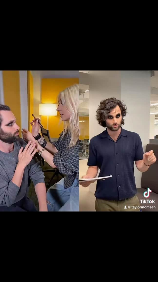 テイラー・モンセンのインスタグラム：「@pennbadgley gets a ‘pretty reckless’ makeover…listen/watch our conversation for @podcrushed out now! 😂😂」