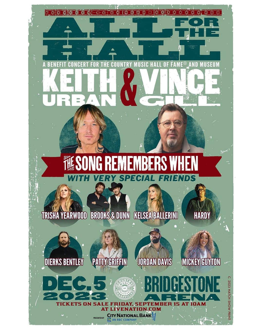 キース・アーバンのインスタグラム：「All For The Hall is BACK !!!! We’ll see you at @bridgestonearenaofficial December 5th AND we just found out Patty Loveless will also be joining in on the fun !   General on sale begins Friday, September 15 @ 10am CT.」