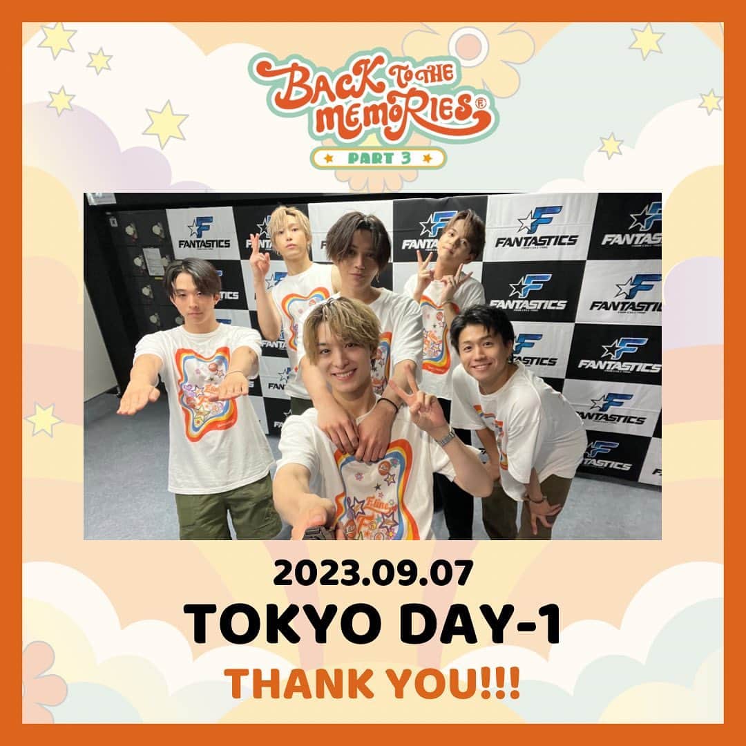 FANTASTICS from EXILE TRIBEさんのインスタグラム写真 - (FANTASTICS from EXILE TRIBEInstagram)「. BACK TO THE MEMORIES PART3  TOKYO DAY-1🎪  #FANTASTICS #FANTASTIC6  #BTTM」9月7日 21時43分 - fantastics_fext
