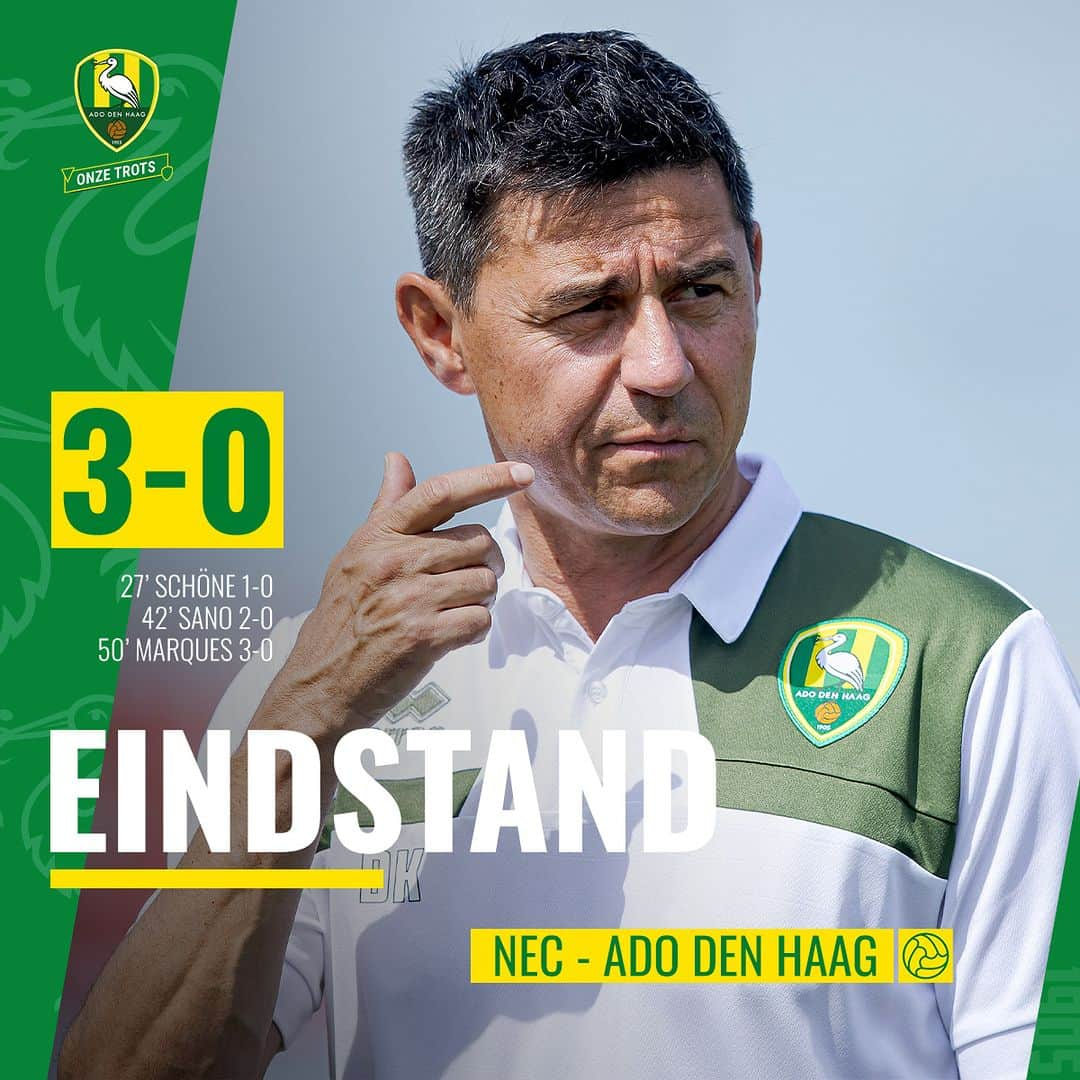 ADOデン・ハーグさんのインスタグラム写真 - (ADOデン・ハーグInstagram)「ADO Den Haag heeft vanmiddag een oefenwedstrijd gespeeld tegen NEC. In het Goffertstadion werd het 3-0 voor de thuisploeg. #necADO」9月7日 21時52分 - adodenhaag