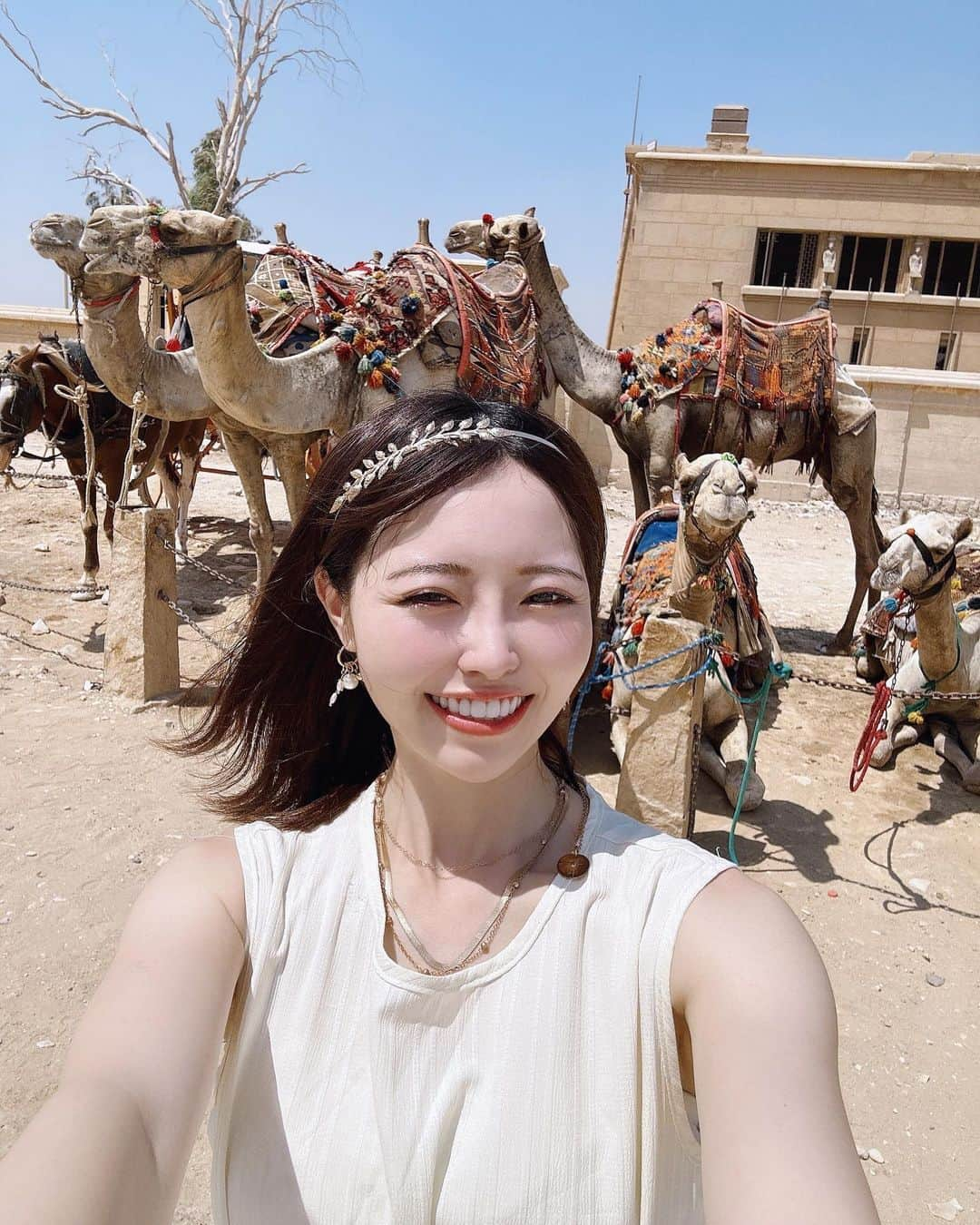 森香穂さんのインスタグラム写真 - (森香穂Instagram)「♡  🐫初めて見た😳   #エジプト #エジプト旅行」9月7日 22時03分 - kaho_mori0601