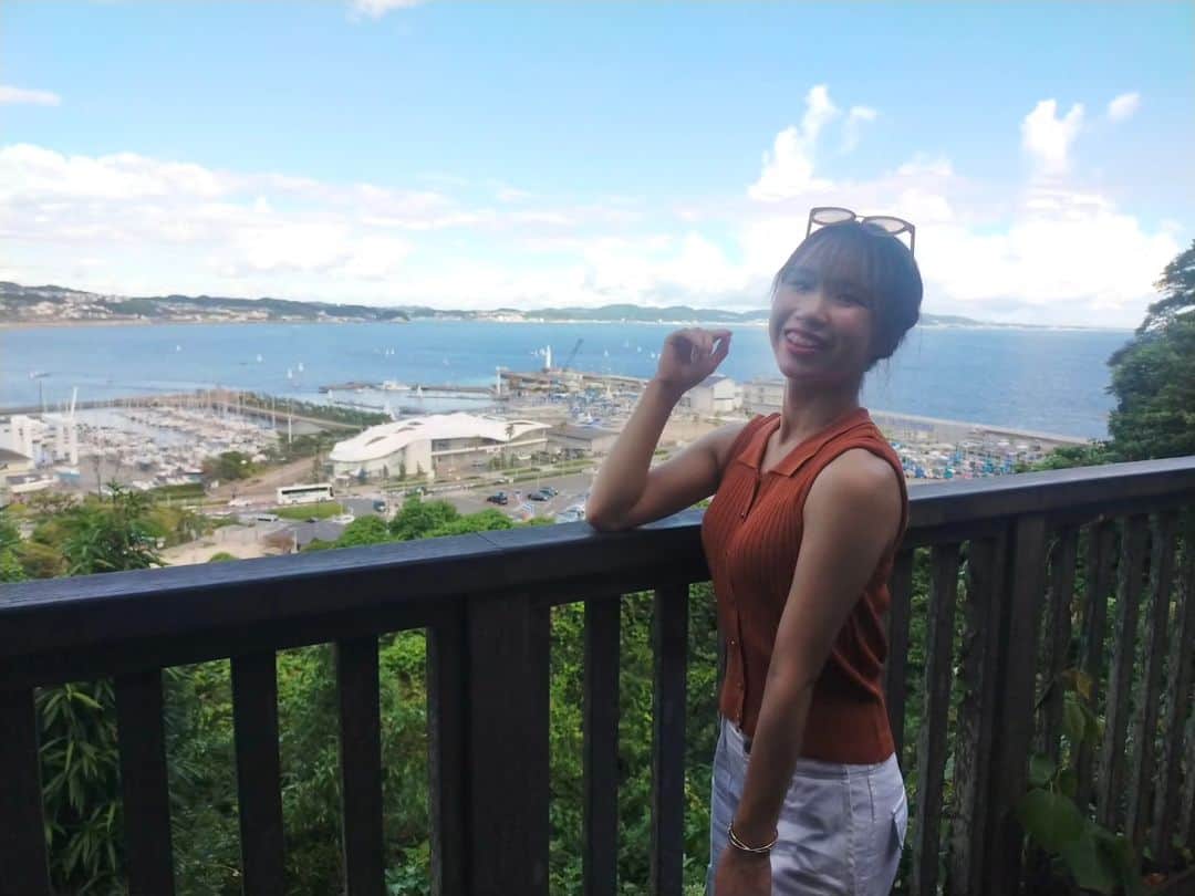 鈴木美南海のインスタグラム：「夏といえば江ノ島！！ ということで今年も江ノ島行けたの良かった🥰 ・ ・ #江ノ島 #夏の思い出 #景色 #海 #展望台」