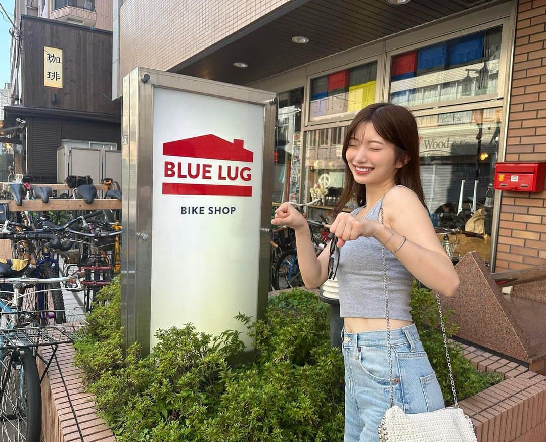 りこのインスタグラム：「BLUE LUG♥️  ジェシー(MATE)可愛くしてあげよ🚲」