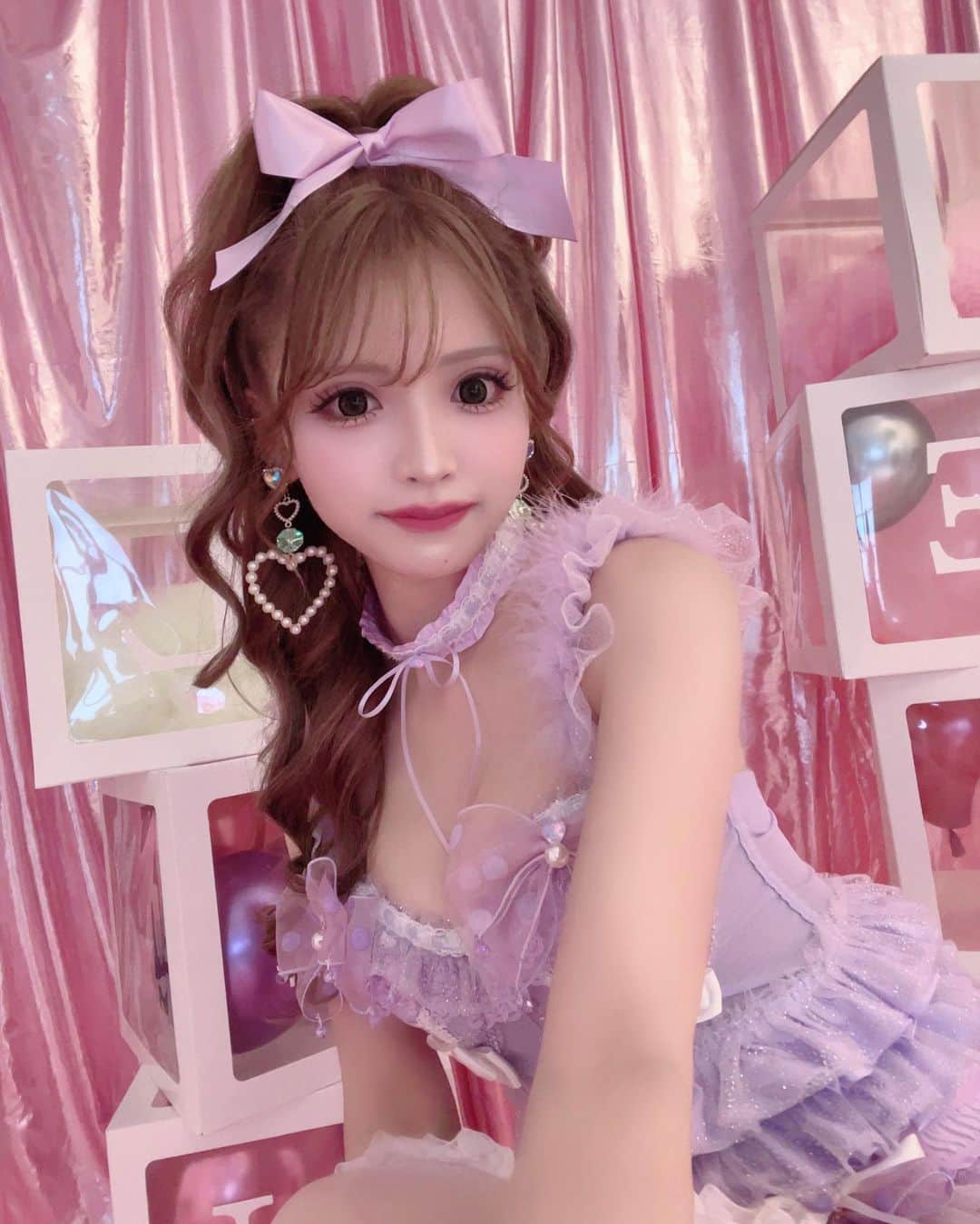 MISA（愛知のキャバ嬢）のインスタグラム：「. ストーリーで好評だったの嬉しい☺️💟 この色大好き꒰ˆ⸝⸝⊃ ·̫ <⸝⸝ˆ꒱❤︎」