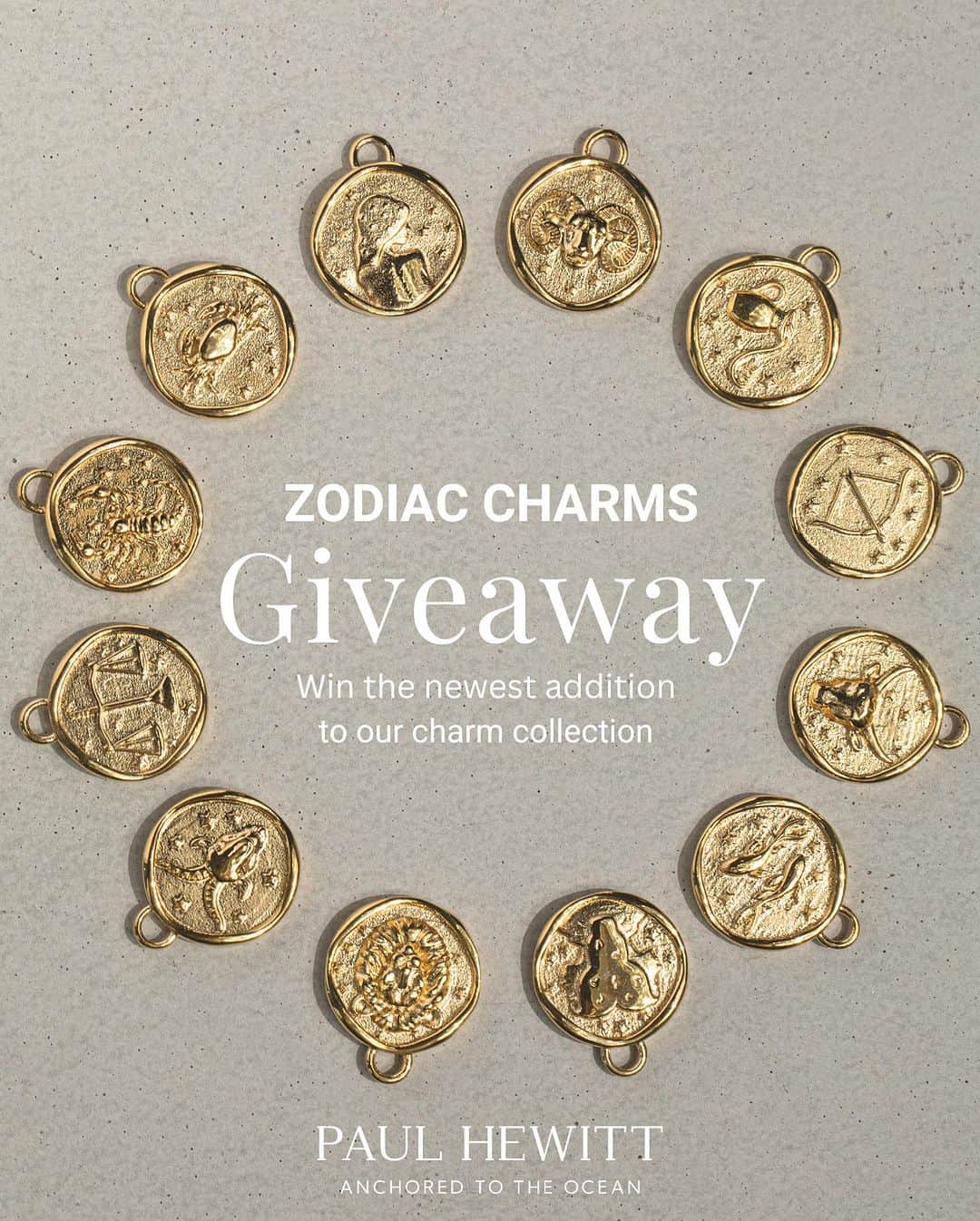 PAUL HEWITTさんのインスタグラム写真 - (PAUL HEWITTInstagram)「✨⭐️ WIN 1 OUT OF 12 ZODIAC CHARMS   Today we are welcoming new Charms to our ongoing Charm Collection. ✨ Say hi to all Zodiac Signs which symbolize your cosmic personalities in a unique way and narrate your personal stories. You can win 1 out of 12 Zodiac Charms.   ⭐️All you have to do is 1. Follow @paul_hewitt 2. Share this post in your story 3. Tell us your zodiac sign and tag a friend (multiple entries possible)  The winners will be chosen at random and notified via DM on September 14th.  To participate you must be a resident in Germany and at least 18 years old. This giveaway is in no way sponsored, associated or affiliated with Instagram, META or Facebook. Legal recourse is excluded. There is no guarantee and no cash payment of the prize. The winning data will not be passed to third parties and will only be used for sending the prize.   #PaulHewitt #zodiacjewelry #zodiaccharm #giveaway #jewerlygiveaway」9月7日 23時34分 - paul_hewitt