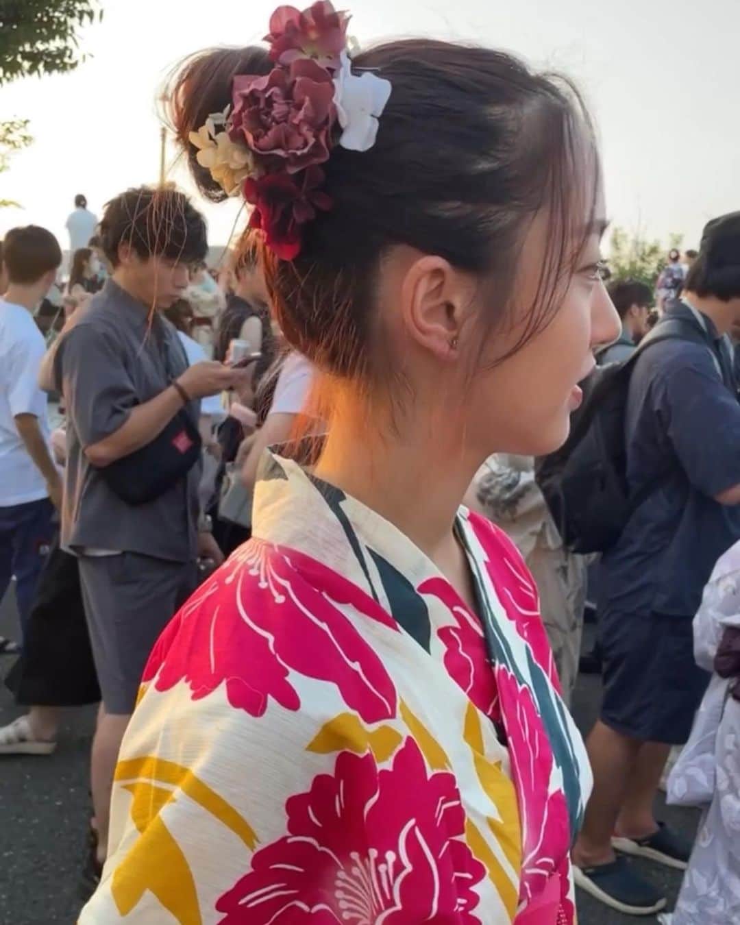 HARUのインスタグラム：「夏が終わる前に👘💓」