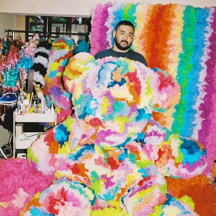 小泉智貴のインスタグラム：「Featuring on new issue of @tmagazine and revealing my new works as a studio artist🎨 Shot by @motoyukidaifu  Interviewed by @kurtsoller  Thank you @nickkharamis @yukiko.mizutani 🤍」