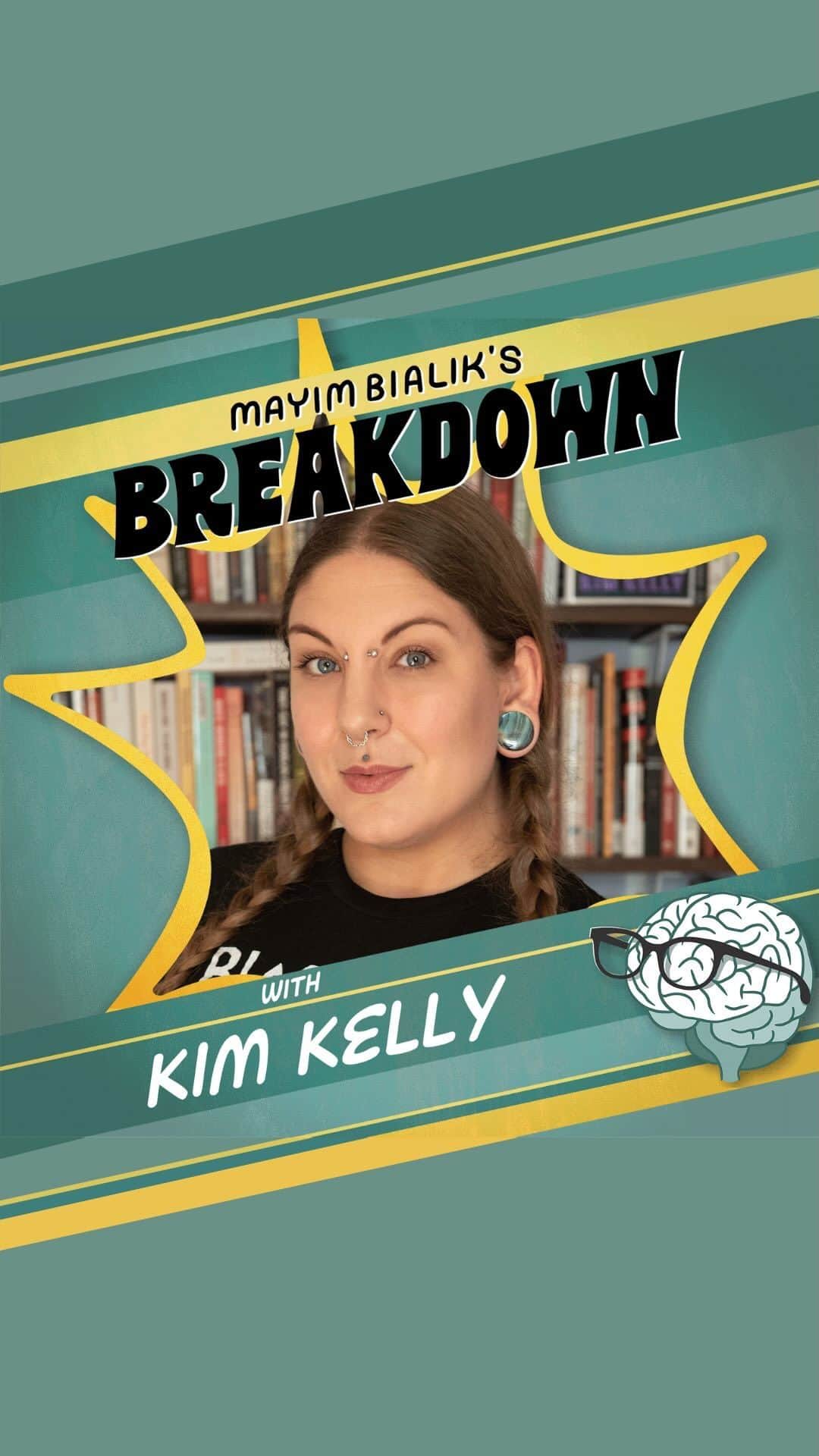 メイム・ビアリクのインスタグラム：「Kim Kelly (independent journalist, author, organizer, author of FIGHT LIKE HELL) breaks down why unions matter, what exactly is at stake with the current Hollywood strikes, and how her experience in sideshow school informed her passion for the labor movement. She discusses navigating the emotional component of the labor movement, from child labor laws and fast fashion to the nail industry, prison labor, and instances of increased cancers in flight attendants. Kim opens up about being born with ectrodactyly, a rare congenital disorder, how that led her to join a sideshow school, and describes the fascinating history of sideshow and hierarchy of sideshow performers. Catch the entire episode with @kimkellywriter now ▶️ link in our bio.🧠💥  #BialikBreakdown #mayimbialik #mentalhealthpodcast #kimkelly」