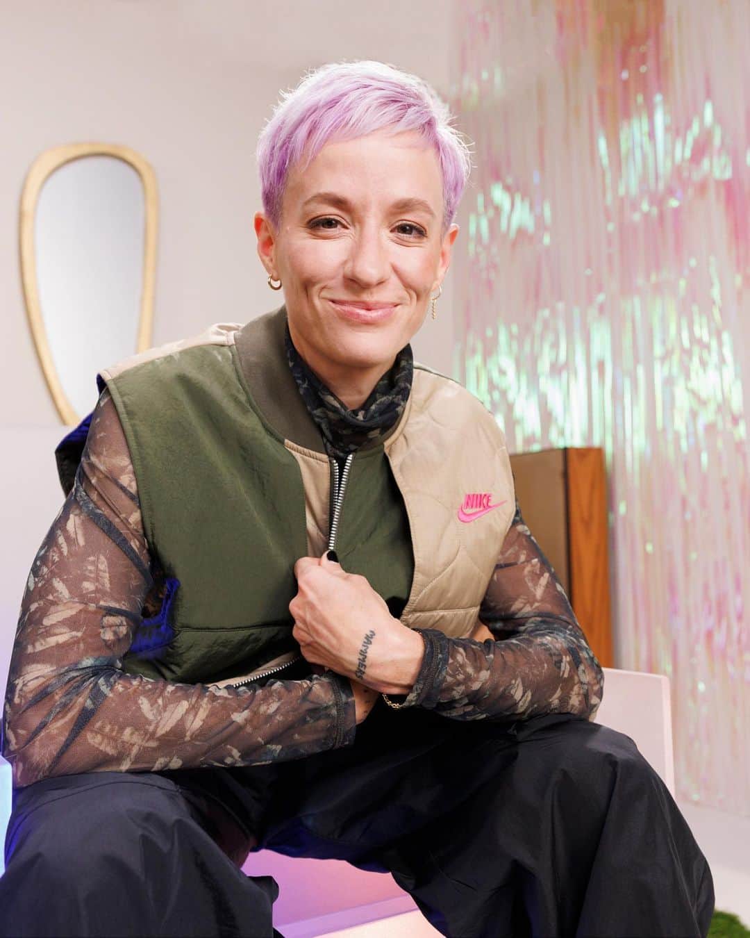 NIKEのインスタグラム：「Hopefully, this collection allows the freedom for whatever kind of expression you want to give on whatever day you're feeling" - @mrapinoe   Introducing the 2023 Megan Rapinoe Collection, made for those who champion others through self-expression and challenging the status quo.  Available now 🔥 Tap to shop.」