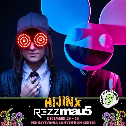 REZZのインスタグラム：「The next REZZMAU5 performance… at @hijinxfest!! see you all soon」